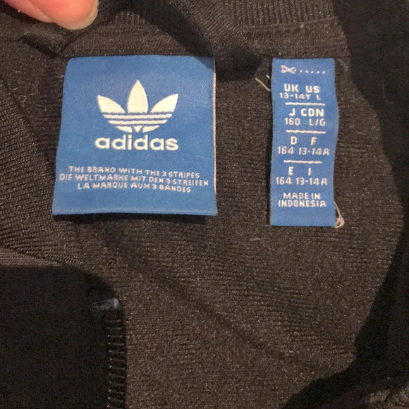 Adidas 3 stripe zip up sweater - Picture 2 of 2